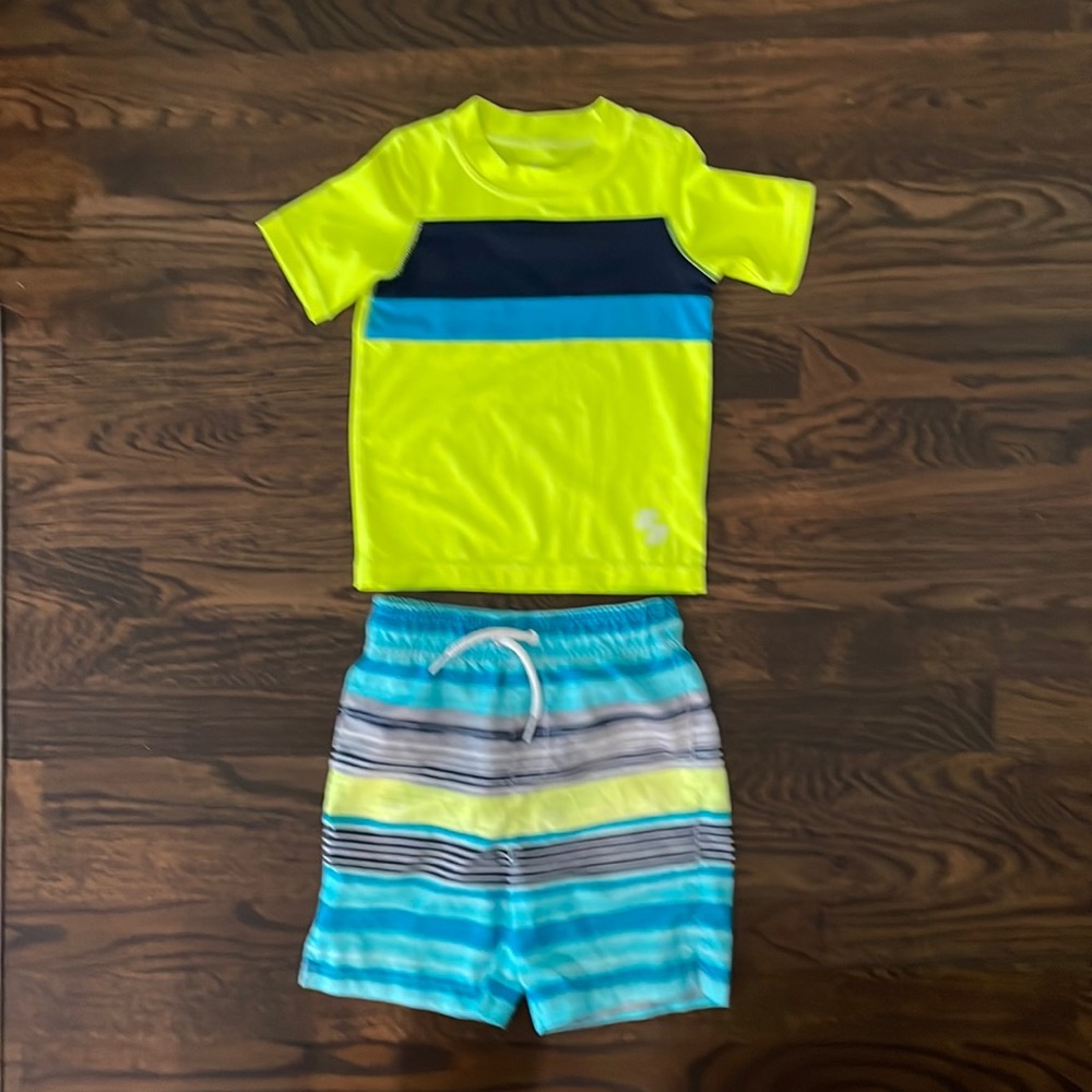 Children’s Place Toddler Boy Two Piece Swim Set, 3t